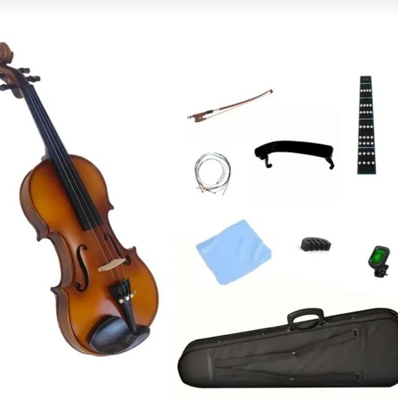 High Grade homemade Violin Professional Solid Spruce 4/4-1/4 Premium Beginner - Picture 5 of 6